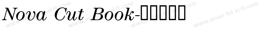 Nova Cut Book字体转换